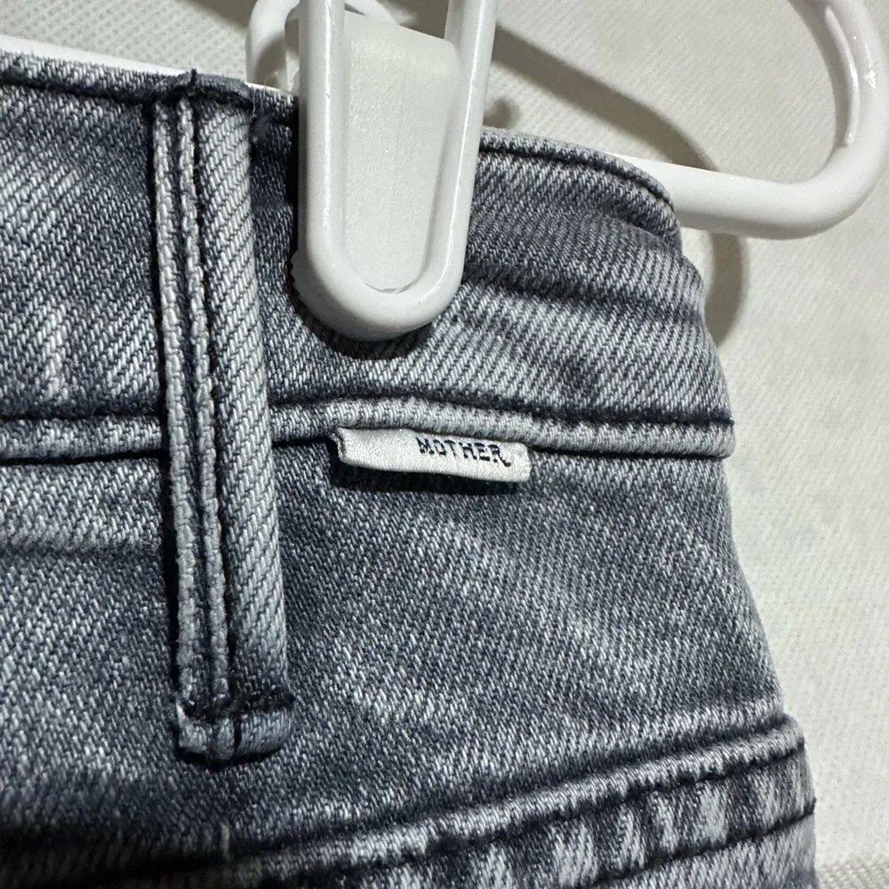 Mother Superior Women’s Sz 25 The Hustler Ankle Gray Jeans Drawing a Blank $238